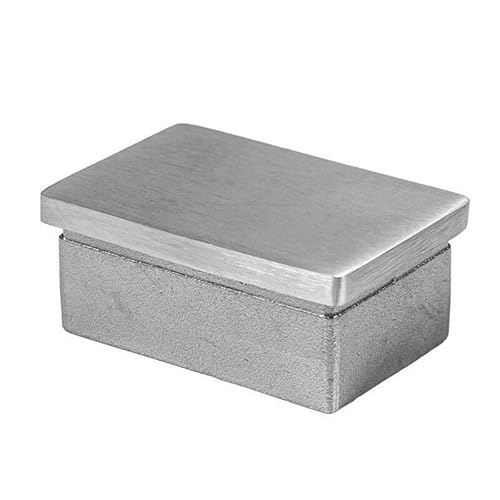 Cosch Edelstahl Einsteckkappe hohl Edelstahl V2A (AISI 304) geschliffen K240 40 x 20 mm von Cosch Edelstahl
