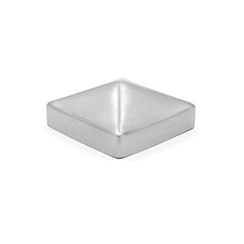 Cosch Edelstahl Pyramidenkappe V2A Edelstahl für Quadratrohr (Rohranschluss 80 x 80 mm) von Cosch Edelstahl