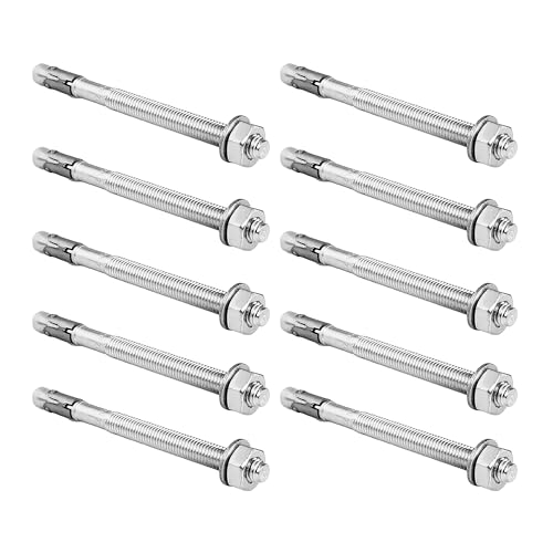 Cosch Edelstahl V4A Edelstahl Betonschlaganker M12 x 145/45 10 Stück - Bolzenanker Schwerlastanker Bodenanker Ankerbolzen Cosch Edelstahl V4A Edelstahl Betonschlaganker M12 x 145/45 10 Stück - Bolzenanker Schwerlastanker Bodenanker Ankerbolzen von Cosch Edelstahl