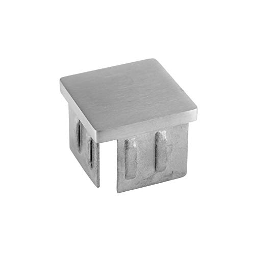 Cosch Edelstahl flexible Endkappe flach V2A Edelstahl (Rohranschluss 25 x 25 mm) von Cosch Edelstahl