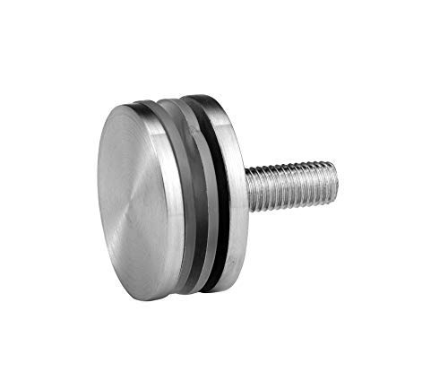 CROSO Glas-Punkthalter Ø 30 mm | Anschluss gerade | Glasstärke bis 18 mm | Edelstahl V4A geschliffen | 1 Stück CROSO Glas-Punkthalter Ø 30 mm | Anschluss gerade | Glasstärke bis 18 mm | Edelstahl V4A geschliffen | 1 Stück von CROSO