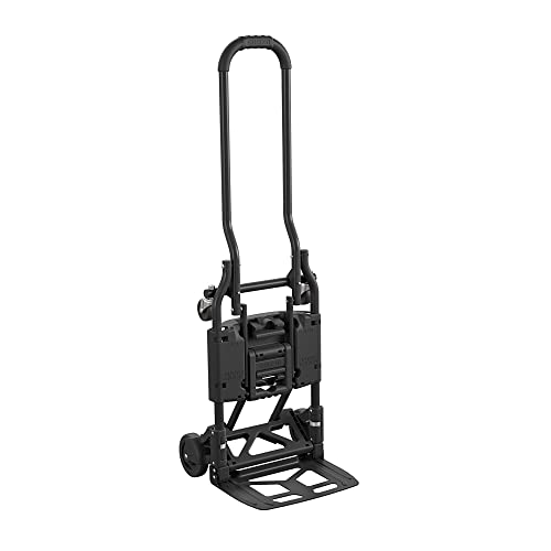 Cosco 12223BLK1E Shifter 2-in-1 Klappbare Sackkarre mit großer Zehenplatte, Schwarz von Cosco