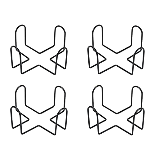 Coshar 4 Stück Metall-Untersetzer, dicke Eisendraht-Halterung, Aufbewahrung für quadratische polygonale runde Untersetzer, passend für 4 bis 7 Untersetzer Coshar 4 Stück Metall-Untersetzer, dicke Eisendraht-Halterung, Aufbewahrung für quadratische polygonale runde Untersetzer, passend für 4 bis 7 Untersetzer von Coshar