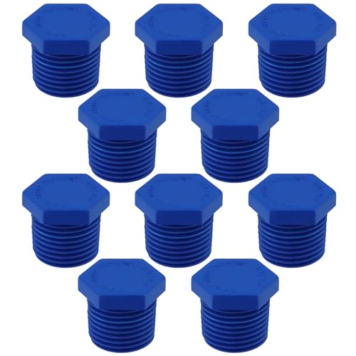 Coshar Ablaufstopfen für Wohnmobil-Warmwasserbereiter, 1,27 cm NPT-Außengewinde, Wohnmobil-Durchlauferhitzer, Ablaufstopfen, PVC-Rohrverschraubungen, Endkappen, Kupplungsadapter, 10 Stück, blau Coshar Ablaufstopfen für Wohnmobil-Warmwasserbereiter, 1,27 cm NPT-Außengewinde, Wohnmobil-Durchlauferhitzer, Ablaufstopfen, PVC-Rohrverschraubungen, Endkappen, Kupplungsadapter, 10 Stück, blau von Coshar