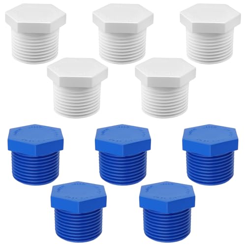 Coshar Steckeradapter 1,9 cm NPT Außengewinde RV Warmwasserbereiter Ablaufstopfen Rohrverschraubung Kupplungsadapter Stecker PVC Rohrverschraubungen Endkappen Kupplungsadapter, Weiß und Blau Coshar Steckeradapter 1,9 cm NPT Außengewinde RV Warmwasserbereiter Ablaufstopfen Rohrverschraubung Kupplungsadapter Stecker PVC Rohrverschraubungen Endkappen Kupplungsadapter, Weiß und Blau von Coshar