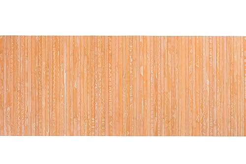 CosìCasa Bambus-Küchenläufer mit rutschfester Unterseite, wasserabweisend, leicht zu reinigen und aus nachhaltigen Materialien hergestellt, Bambus-Teppich in Nassoptik (Orange, 50 x 300 cm) von CosìCasa
