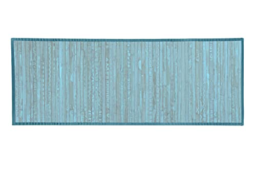 CosìCasa Bambus-Teppich für Küche mit rutschfestem Boden – wasserabweisend, leicht zu reinigen und aus nachhaltigen Materialien – Teppich Bambus Vintage-Optik mit Rändern (Anis, 50 x 120 cm) von CosìCasa
