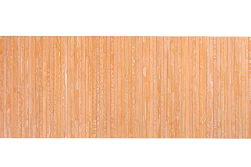 CosìCasa Bambus-Teppich für die Küche, rutschfest, wasserabweisend, leicht zu reinigen und aus nachhaltigen Materialien hergestellt – Bambus-Teppich in Nassoptik (Orange, 50 x 260 cm) von CosìCasa