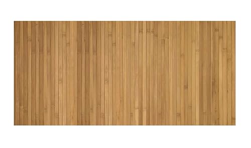 CosìCasa Bambus-Teppich für die Küche mit rutschfester Unterseite, wasserabweisend, leicht zu reinigen und aus nachhaltigen Materialien hergestellt | Bambus-Teppich in Nassoptik (Beige, 75 x 75) von CosìCasa