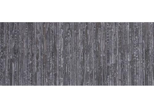 CosìCasa Bambus-Teppich für die Küche mit rutschfester Unterseite, wasserabweisend, leicht zu reinigen und aus nachhaltigen Materialien hergestellt | Bambus-Teppich in Nassoptik (Grau, 75 x 100 cm) von CosìCasa