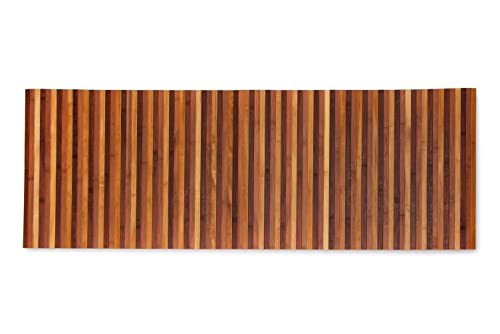 CosìCasa Bambusmatte – Vielseitiger Bambusteppich aus Bamboo als Badezimmer Matte, Badematte Holz oder Bad Läufer – die stilvolle Badematte Bambus als Bambus Deko (Braun - 50X320) von CosìCasa