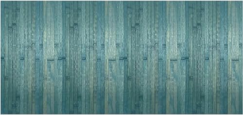 CosìCasa Bambusmatte Badematte Holz rutschfest | Nachhaltiger Bambusteppich, Küchenläufer, Duschvorleger | rutschfeste Badematte Bambus | Holzmatte für Bad & Küche (Washed-Look Blau, 50 x 140 cm) von CosìCasa
