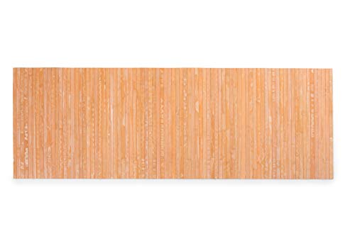 CosìCasa Bambusmatte Badematte Holz rutschfest | Nachhaltiger Bambusteppich, Küchenläufer, Duschvorleger | rutschfeste Badematte Bambus | Holzmatte für Bad & Küche (Washed-Look Orange, 50 x 180 cm) von CosìCasa