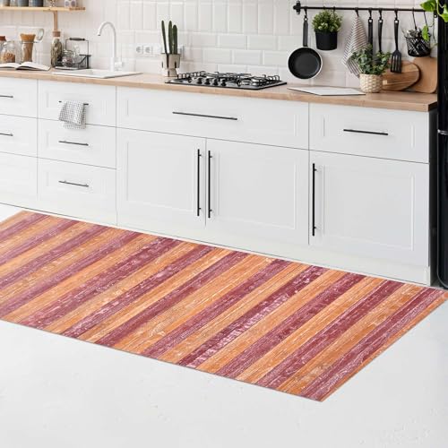 CosìCasa Rutschfester, waschbarer und schmutzabweisender Küchenteppich aus Bambus, dekorativer und langlebiger Küchenläufer für Bereiche mit hohem Verkehr, langer Läufer, Rosa und Terrakotta, 50 x 230 CosìCasa Rutschfester, waschbarer und schmutzabweisender Küchenteppich aus Bambus, dekorativer und langlebiger Küchenläufer für Bereiche mit hohem Verkehr, langer Läufer, Rosa und Terrakotta, 50 x 230 von CosìCasa