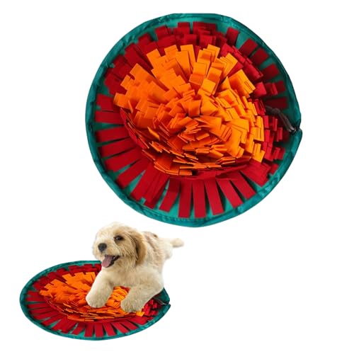 Schnüffelmatte für Hunde, 48 cm, Hunde-Leckmatte & langsames Füttern, Filz-Futtermatten für Hunde, interaktives Puzzle-Spielzeug für geistige Stimulation, Angstlinderung und natürliche Futtersuche von Cosiesnest