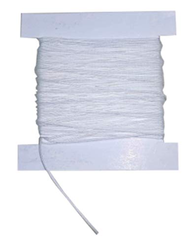 Jalousieschnur 0,8 mm für Plissee Faltstore Weiss 10 m, reißfest, dehnungsfrei, 100% Polyester von COSIFLOR