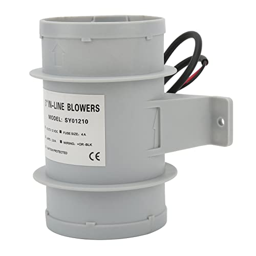 Cosiki Ableitungslüfter, Entlüftungslüfter mit Hoher Leistung DC12V Plastikabluftlüfter für Yacht RV von Cosiki