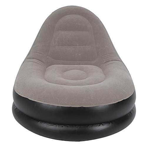 Cosiki Aufblasbare Couch, Aufblasbarer Spielstuhl mit Fußschemelklappenfeuersofa Stuhl Blow Up Stuhl für Film Außenzimmer Schlafzimmer Gartenlesen Camping, 59.1 X 39,4 X 33,5in von Cosiki