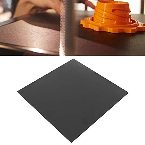 Cosiki Aufkleberblatt des Wärmebettplattforms, Schwarzer Drucker Heißbettplattform-Plattformaufkleber, Hochtemperaturwiderstand 235x235 Mm 3D-Druckerteile für Ender-2 Ender-3 3D-Drucker von Cosiki