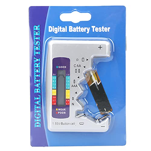 Cosiki Batteriestester, Batteriestester für Haushaltsbatterien Elektronische Werkzeug Batterie Digitaler Batterie Tester Check Batteriekapazität Messwerkzeug Cosiki Batteriestester, Batteriestester für Haushaltsbatterien Elektronische Werkzeug Batterie Digitaler Batterie Tester Check Batteriekapazität Messwerkzeug von Cosiki