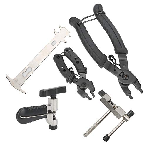 Cosiki Fahrradketten -Werkzeug, Fahrradketten -Werkzeugkit Wartungstools Edelstahl + Gummi Fahrradkettenketten Schneiderzergbrecher Bike Ketten Reparaturwerkzeuge für Schnell Entfernen Ketten von Cosiki