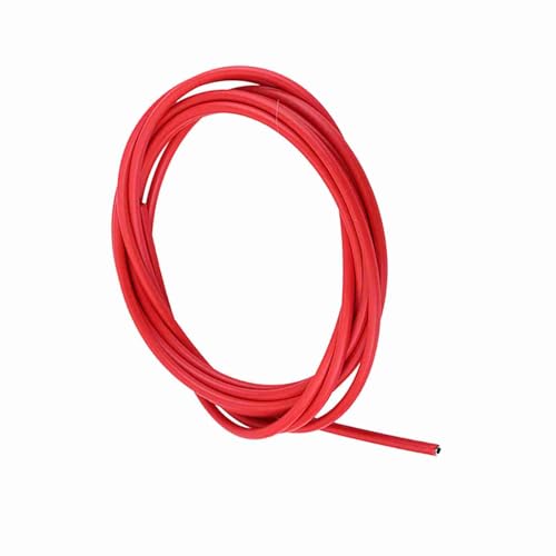 Cosiki Fahrradschieberkabel, 4 Mm -Schaltkabel mit Hochwertigem Gummi -Außenschlauch Leicht und Tragbares 3 Meter Fahrradschaltdraht für Straße und Fahrräder (Rot) von Cosiki