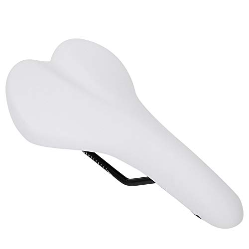 Cosiki Fahrradsitz, Fahrradsitzkissen mit Wasserdichtem PU -Lederrad Sattel für Straßenräder (White) von Cosiki