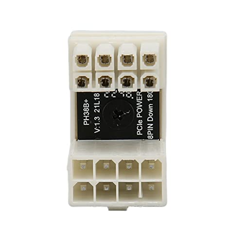 Cosiki GPU-Lenkungsanschluss, Verdickter Kupfer-Plug-and-Play-GPU-PCIe-Anschluss, Mehrschichtig, 8-polig für Desktop (PH38BW) von Cosiki