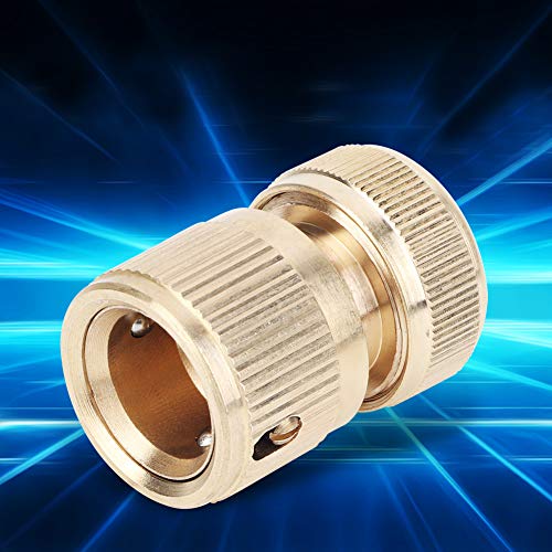 Cosiki Gartenschlauch Schnellanschluss, Schnellanschlussschlauchanschläge Wasserrohrverbindungen Anschlussadapter Messing Wasserrohr Adapterschlauchanschluss für den Hausgarten von Cosiki