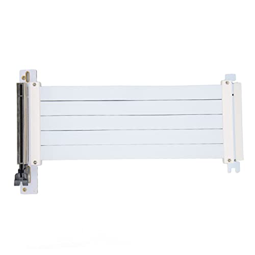 Cosiki Grafikkarten-Extender Anti-Interferenz PCIE 4.0 X16-Extender Einfache Installation Länge 7,9 (Weiß) von Cosiki