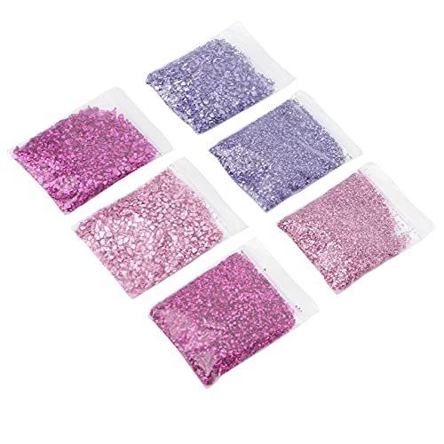 Cosiki Harzformfüllerglas, Metallchips DIY Glitzer Glänzender Epoxidharzform -Schimmelpilze Zerkleinertes Glas Unregelmäßige Metallchips Unregelmäßige Metallchipsfüllende Dekoration von Cosiki