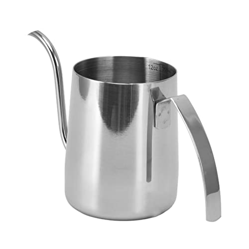 Cosiki Kaffee Tropfer, mit Kaffeekessel Kaffeekessel Schwanzkessel für (Siebenstelliger Griff 350 ml aus Edelstahl (mit) von Cosiki