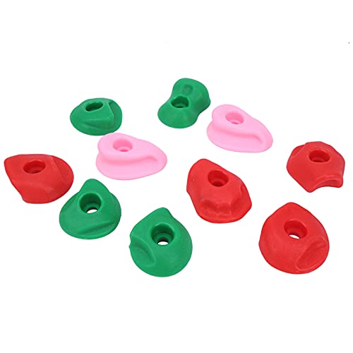 Cosiki Kletternhalte, Felswandklettern Hält Mehrfarbig Große Klettern Hält Im Freien Im Freien 10 Prozent Klettern Kletterwand Große Felswand Grips Griffe (Kleine 10 Packungen) von Cosiki