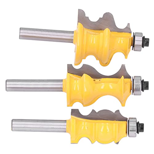 Cosiki Roundover Router Bit, Gerade Router -Bits mit Aufbewahrungsbox 3PCS Architekturer Mahlen Cutter Set Holzbearbeitungszubehör 8mm Shank Set Zum Schneiden von Materialien Cosiki Roundover Router Bit, Gerade Router -Bits mit Aufbewahrungsbox 3PCS Architekturer Mahlen Cutter Set Holzbearbeitungszubehör 8mm Shank Set Zum Schneiden von Materialien von Cosiki