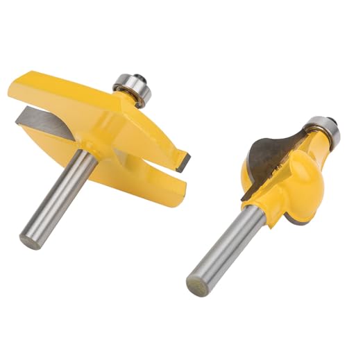 Cosiki Router -Bits, Router -Bit mit Lager 2pcs 8mm Schaftarmlehre Handlauf Set Holzbearbeitungsschneider Kantenschneider Werkzeug Zum Holzprofiling Routing Formstück Cosiki Router -Bits, Router -Bit mit Lager 2pcs 8mm Schaftarmlehre Handlauf Set Holzbearbeitungsschneider Kantenschneider Werkzeug Zum Holzprofiling Routing Formstück von Cosiki
