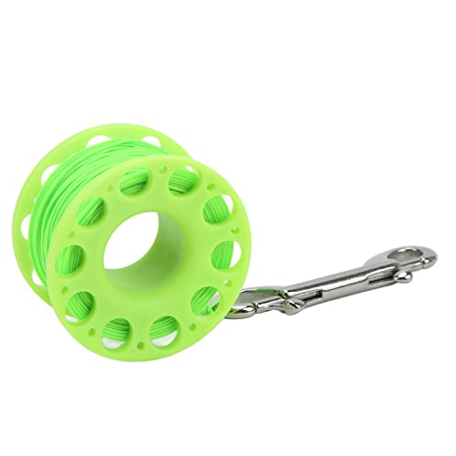 Cosiki Tauchwinkelrolle, Handfischrolle mit Hoher Festigkeitsnylon -Seiltauchtrolle Zum Tauchen (Green) von Cosiki