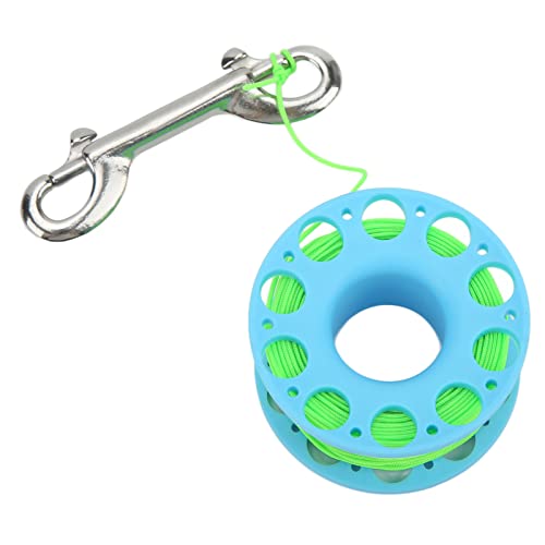 Cosiki Tauchwinkelrolle, Handfischrolle mit Hoher Festigkeitsnylon -Seiltauchtrolle Zum Tauchen (Himmelblau) von Cosiki