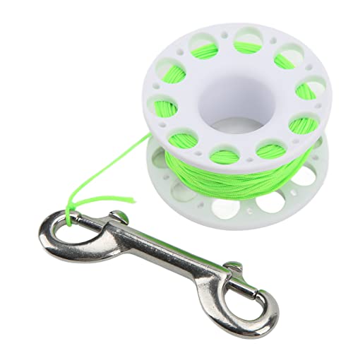 Cosiki Tauchwinkelrolle, Handfischrolle mit Hoher Festigkeitsnylon -Seiltauchtrolle Zum Tauchen (White) von Cosiki