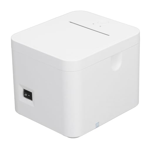 Cosiki Thermodrucker, Tragbarer 4.0 Silent Thermodrucker mit USB-Kabel für Supermärkte (EU-Stecker) von Cosiki