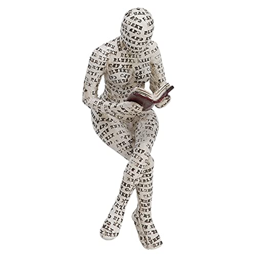Figur Frau Lesend, Harz, Dekoration Frau mit innovativem Design für den Esstisch Figur Frau Lesend, Harz, Dekoration Frau mit innovativem Design für den Esstisch von Cosiki