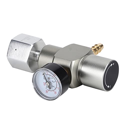 Juli- Regler CO2, 2 in 1 Mini CO2 Gasregler Soda Manometer mit Adapter 3/8 Zoll auf TR21.4 von Cosiki
