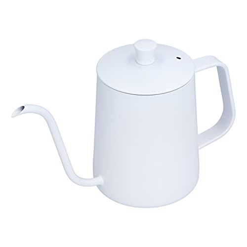 Kleiner Wasserkocher Schwanenhals Design aus staubdichtem Edelstahl mit Deckel für Reisen Camping Kaffee für Reisen Camping Tee von Cosiki