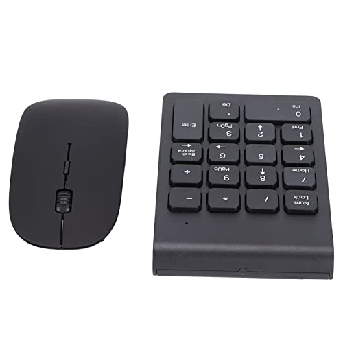 Number -Pad, Numpad mit 18 Tasten Tastatur Tasten 2,4 GHz Kabelless Technologie 1200 DPI Sensible Number Pad Mouse Combo -Nummer für Laptop für Home Office Tablet PC Desktop Number -Pad, Numpad mit 18 Tasten Tastatur Tasten 2,4 GHz Kabelless Technologie 1200 DPI Sensible Number Pad Mouse Combo -Nummer für Laptop für Home Office Tablet PC Desktop von Cosiki