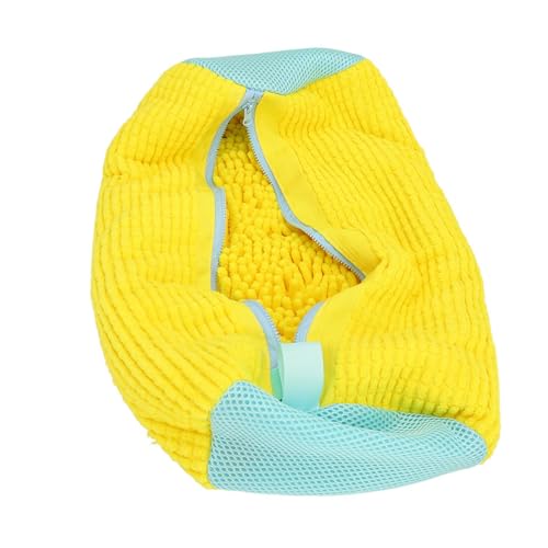 Schuhwaschbeutel, Wiederverwendbarer Reißverschluss, Polyester, Schuhwaschschutz für Zuhause (YELLOW) von Cosiki