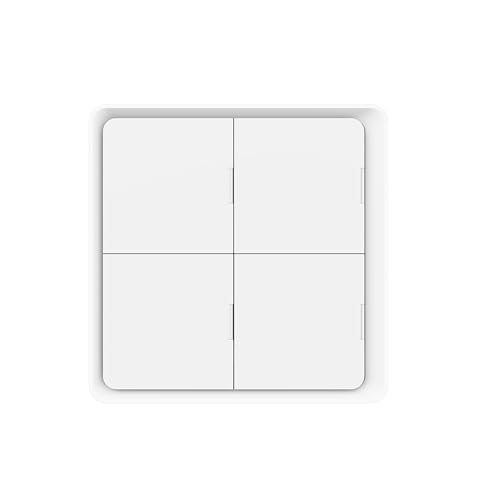 Smart Button, Homekit Button Fernbedienung Smart Switch Wandpaneel Home Assistant für Hub (4 Gang) von Cosiki