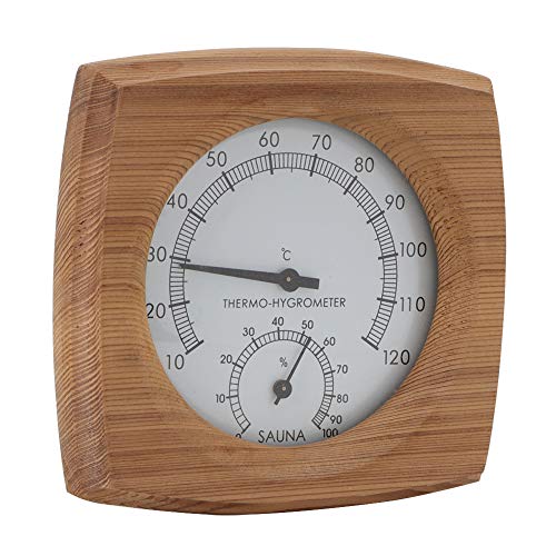 Sommerüberraschung 2 in 1 Sauna Thermometer Hygrothermograph Hygrometer Sauna Raum Zubehör für Häuser Büros Werkstatt Schulen Märkte Lager von Cosiki