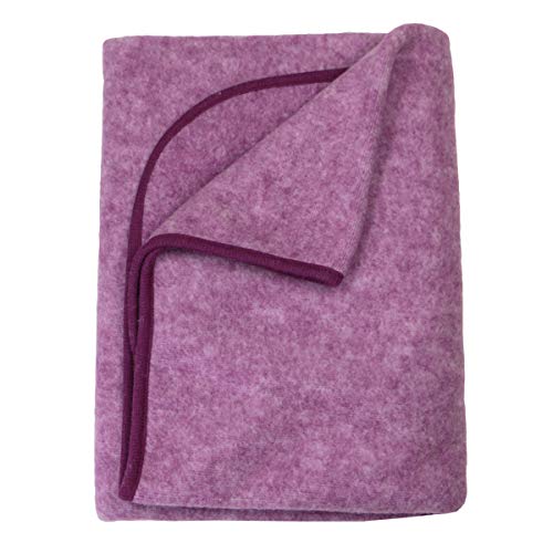 Cosilana Baby Decke Wollfleece Weinrot-Melange 139 von Cosilana