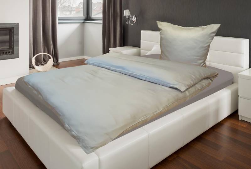 Cosima Home Tex Bettwäsche, ca. 155x220cm ELODIE B/L ca.155x220cm in Fb. Silber von Cosima Home Tex