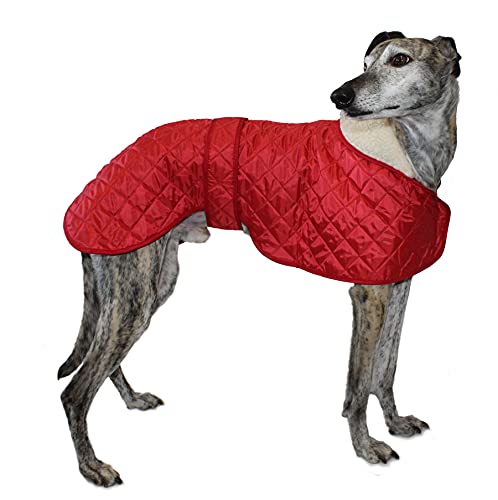 Cosipet Windhund Anorak Hundemantel, Nylon, 51 cm, Rot von Cosipet