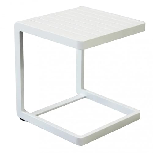 Cosma - Gartentisch, quadratisch, 40x40x45h cm, weiß von Cosma